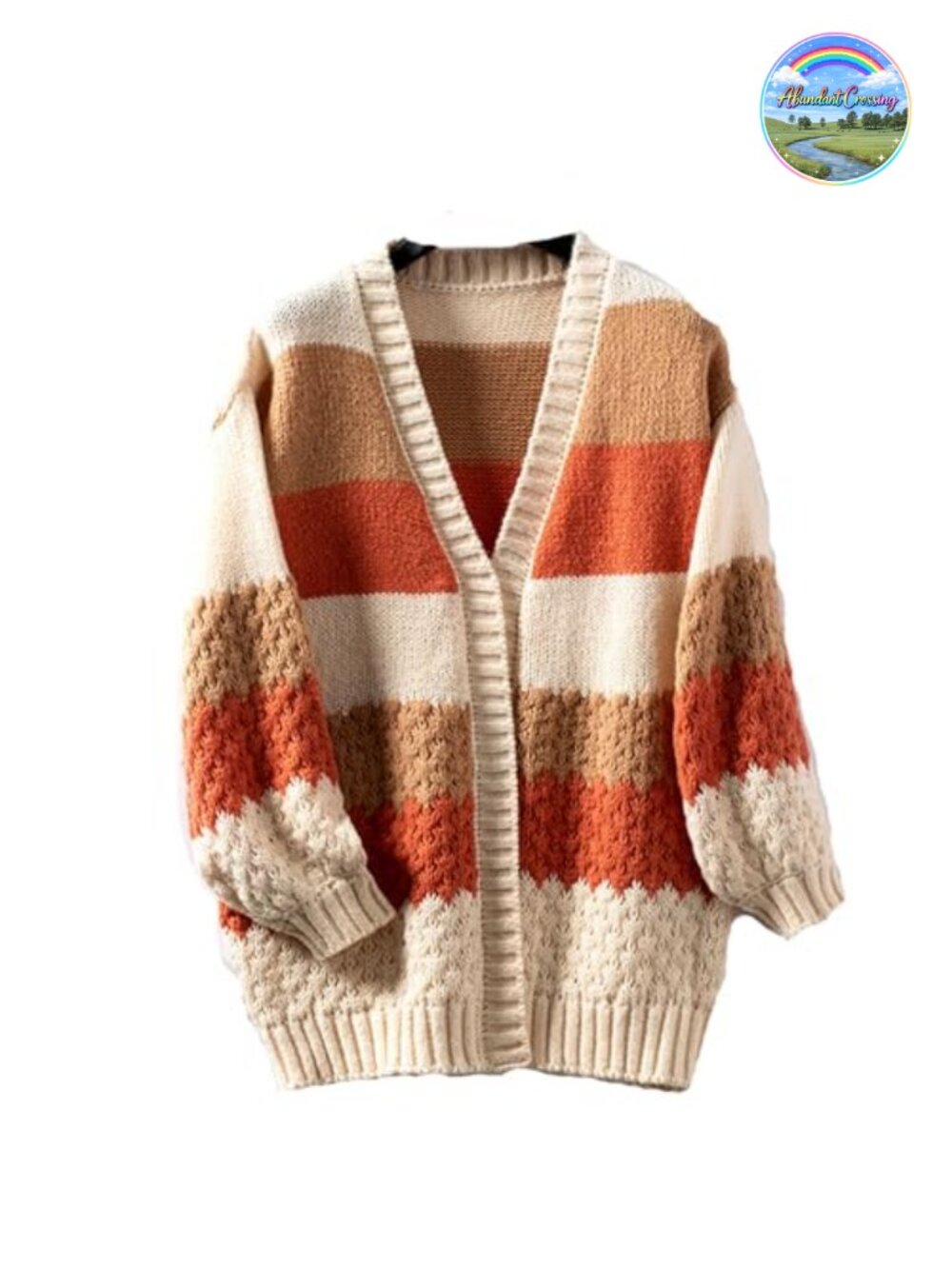 Chunky Cable Knit Oversized Cardigan Long Sleeve Open Front Sweater